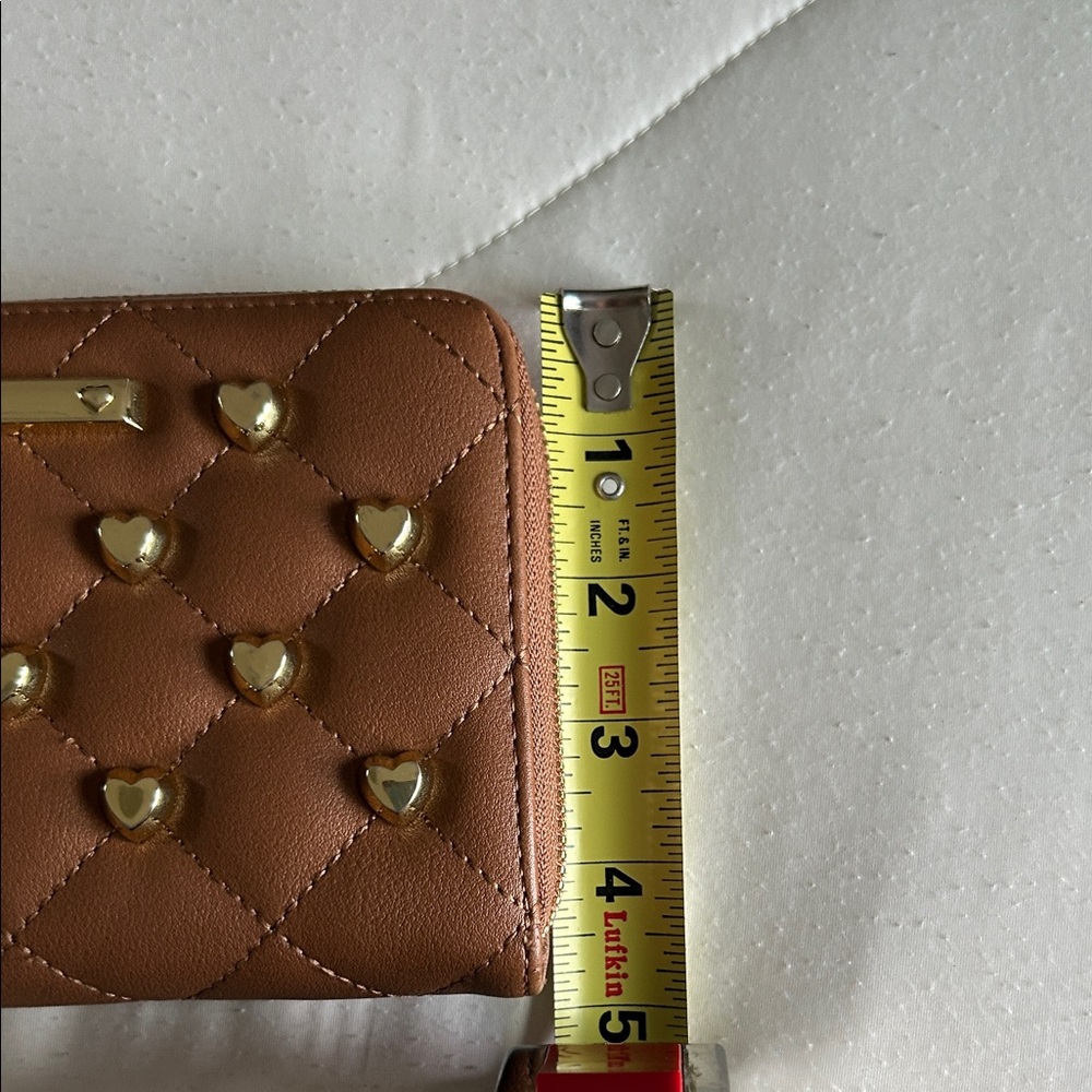 Betsy‎ Johnson Quilted Wristlet with Gold Accents - Picture 10 of 12